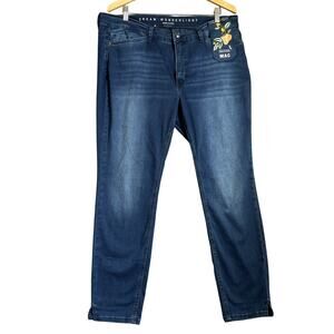MAC JEANS Womens Size 44 US 14 Dream Wonderlight Summer Slim Ankle